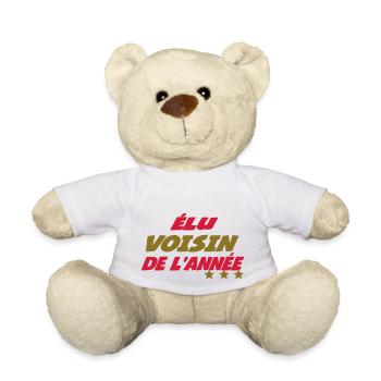 Elu VOISIN de l'année - Nounours - blanc - Devant