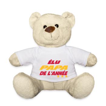 Elu papa de l'année - Nounours - blanc - Devant