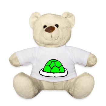 Turtle shell without turtle cute shell - Teddy Bear - white - Front