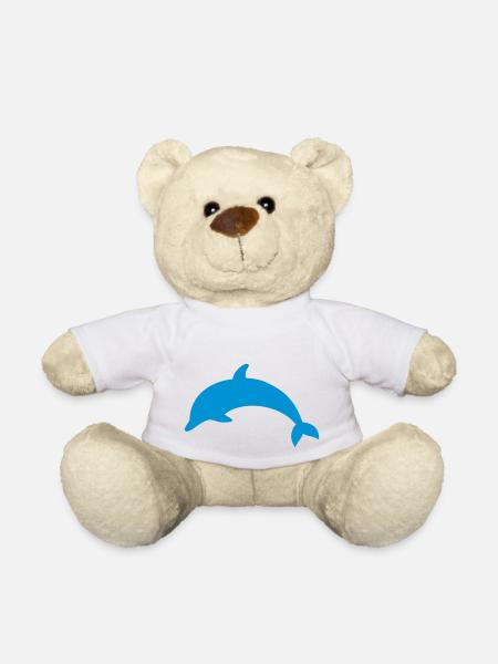 Dauphin - Nounours - blanc