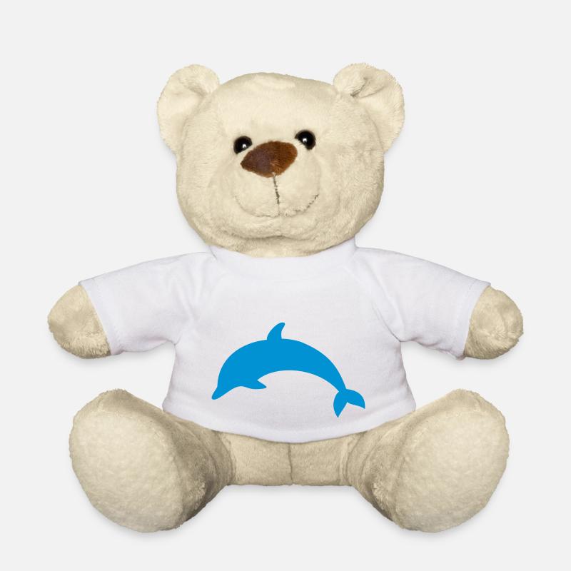 Dauphin - Nounours - blanc