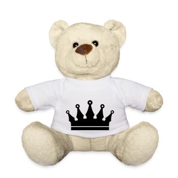 Crown - Teddy Bear - white - Front