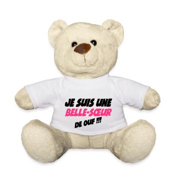 Je suis une Belle Sœur de ouf !!! - Nounours - blanc - Devant