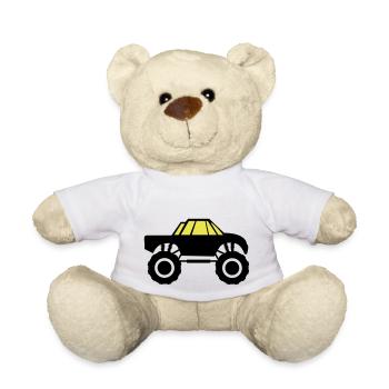 monster truck - Teddy Bear - white - Front