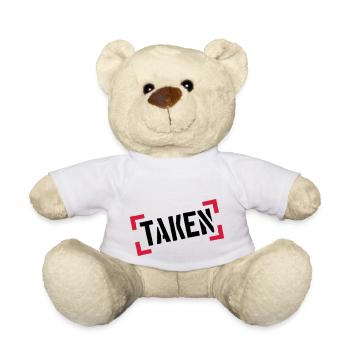 pinces tampons cadre cool bals 100 pour cent ta - Nounours - blanc - Devant