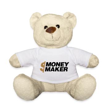 Money maker - Teddy Bear - white - Front