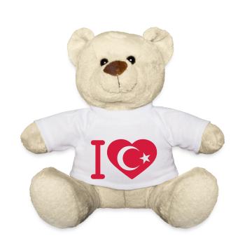 Türkei Herz Logo - Teddy - Weiß - Vorne
