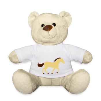 Design Racing Horse Silhouette - Teddy Bear - white - Front