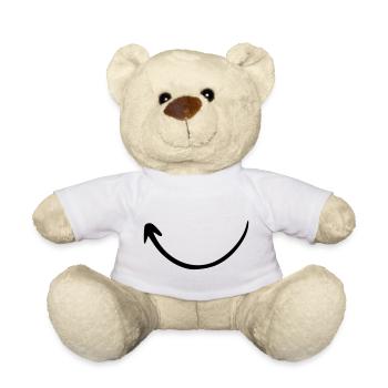 Pfeil Zeichnung Skizze schwarz - Teddy - Weiß - Vorne