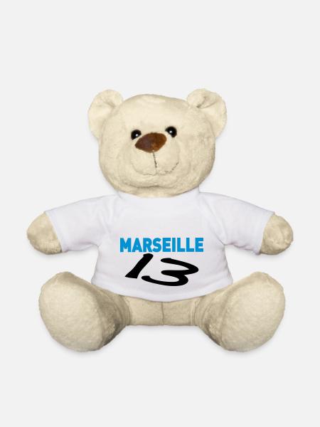 marseille_13 OM - Teddy Bear - white