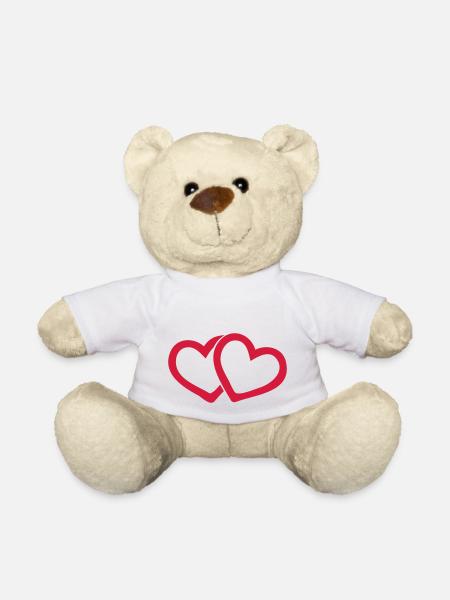 herzen - Teddy - Weiß