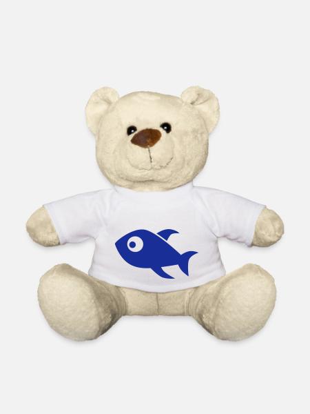 Fisch - Teddy - Weiß