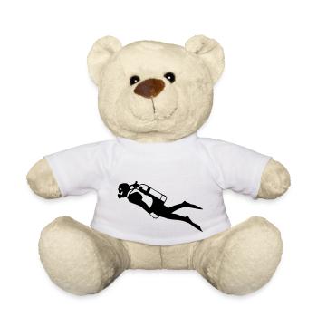 diver - taucher - Teddy - Weiß - Vorne