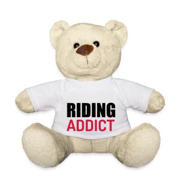 Riding Horse Rider Equestrianism Equitation - Teddy Bear - white - Front