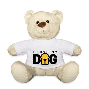 I LOVE MY DOG - Teddy - Weiß - Vorne