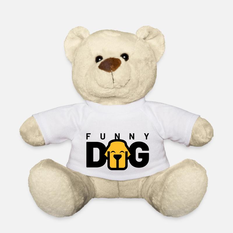 FUNNY DOG - Teddy Bear - white