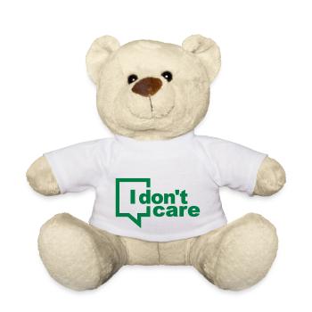 Je m’en fiche - Nounours - blanc - Devant