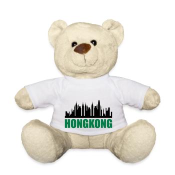 hongkong skyline - Teddy - Weiß - Vorne