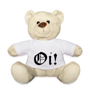 Working Class Skinhead Oi! Antiracist Bootboys My - Teddy - Weiß - Vorne