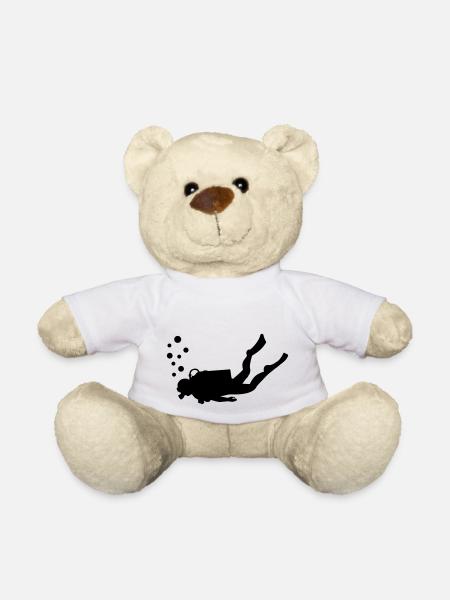 Scuba diver - Teddy Bear - white
