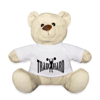 gymnastique d'entraînement cool design bodybuilder - Nounours - blanc - Devant