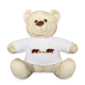 Famille de l’ours de bébé - Nounours - blanc - Devant