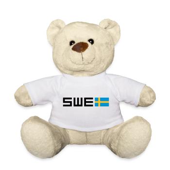 Sweden - Teddy Bear - white - Front
