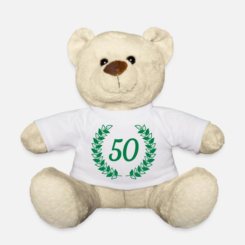 Kranz Geburtstag - Teddy - Weiß