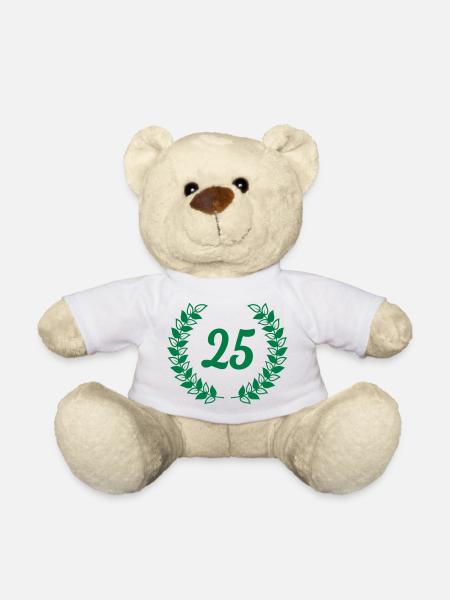 twentyfith 25th 25 birthday - Teddy Bear - white