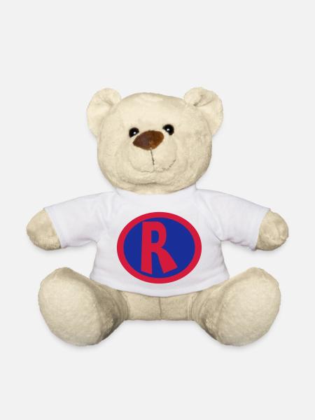 Super, Superheld, Superheldin, Hero, R - Teddy - Weiß