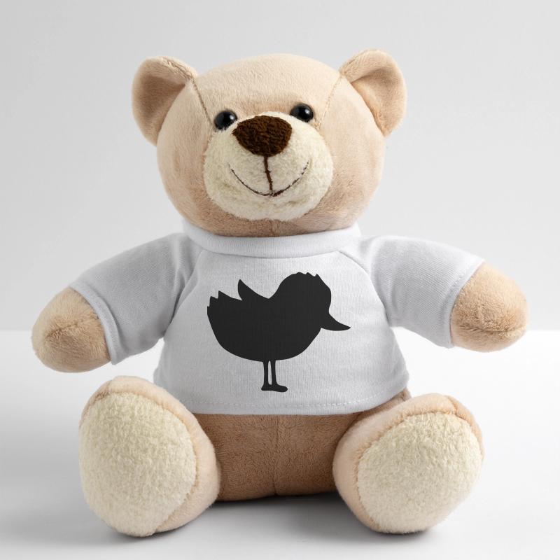 Silhouette mignon poussin petit oiseau Nounours