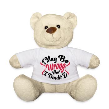 Je peux me tromper - Nounours - blanc - Devant