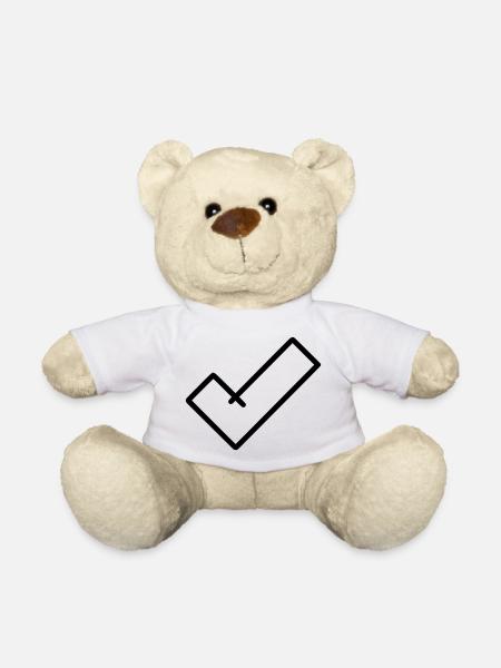 Hook Emoji Sketch Drawing - Teddy Bear - white