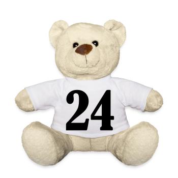 24 - Teddy Bear - white - Front