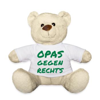 Opas gegen Rechts - Teddy - Weiß - Vorne