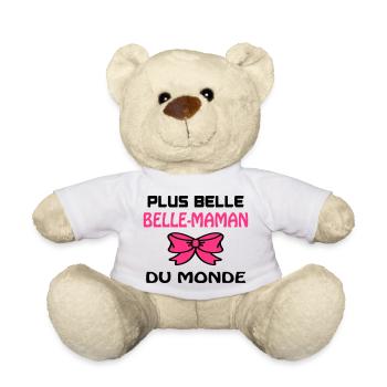 MOST BEAUTIFUL BEAUTIFUL MOM IN THE WORLD - Teddy Bear - white - Front