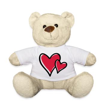 herzen heart 2 - Teddy - Weiß - Vorne