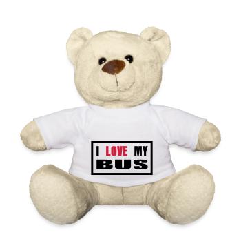 Bus Van Kleinbus Transporter - Teddy - Weiß - Vorne