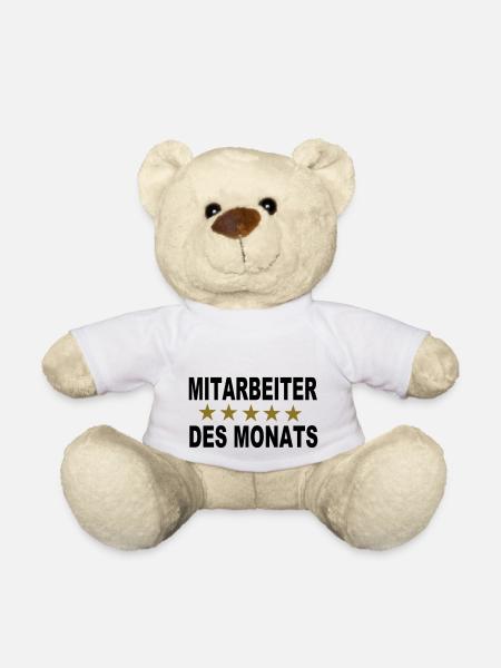 Mitarbeiter des Monats - Teddy - Weiß