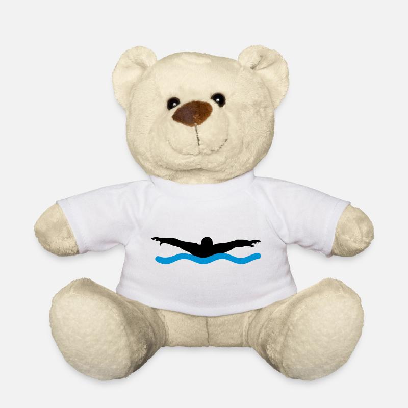 schwimmen - Teddy - Weiß