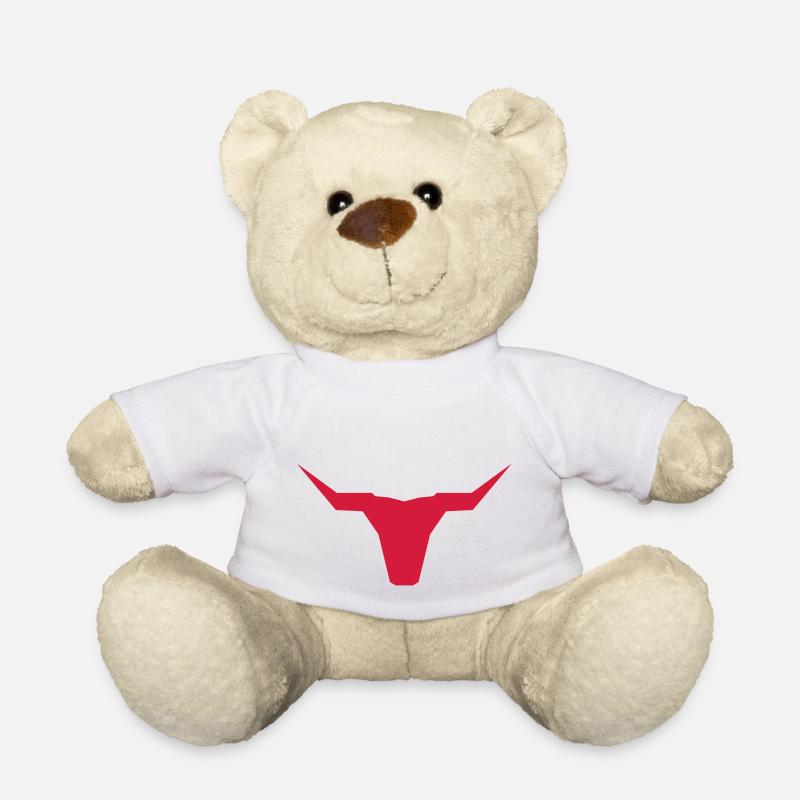bull head 's head - Teddy Bear - white