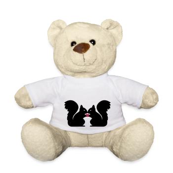 Eichhörnchen Herz Liebe - Teddy - Weiß - Vorne