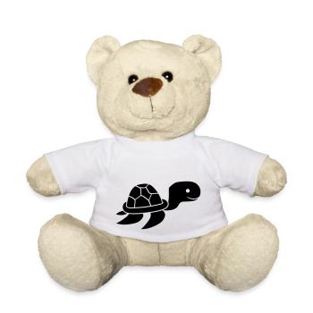 schwarz klein junges baby unterwasser schwimmen ta - Teddy - Weiß - Vorne
