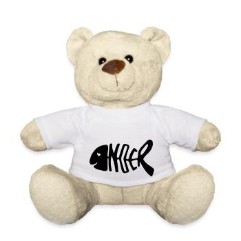 Noer fish exitshirt - Teddy Bear - white - Front