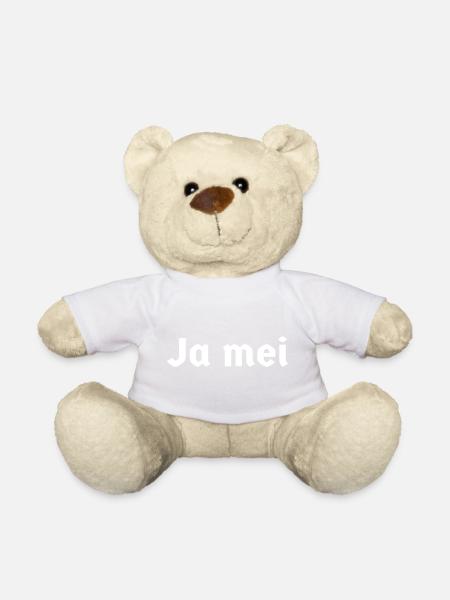 bayerisch bayrisch Bayer Bayern Dialekt Ja mei - Teddy - Weiß