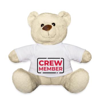 CREW Member Team Staff Group Team Colleague - Teddy Bear - white - Front
