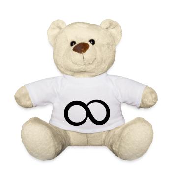 Symbole de l’infini Infini Love Infinitude Vector - Nounours - blanc - Devant