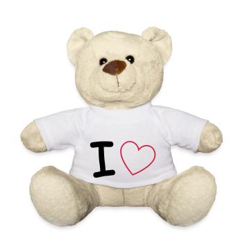 i love - Teddy - Weiß - Vorne