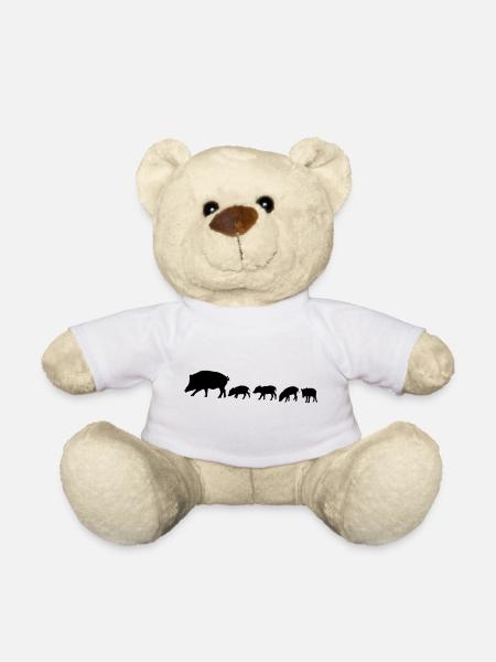 Wildschweinrotte - Teddy - Weiß