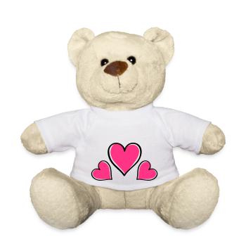 herz love - Teddy - Weiß - Vorne